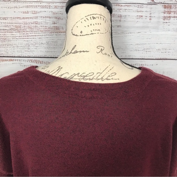 Rails top lace up‎ front long sleeve maroon size XS casual blouse - Picture 6 of 7